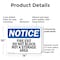 Signmission Fire Exit Do Not Block Not A Storage Area OSHA Notice Sign, Plastic, 14in W x 10in L, 2PK OS-2PACK-NS-P-1014-L-12584 - alternate 8
